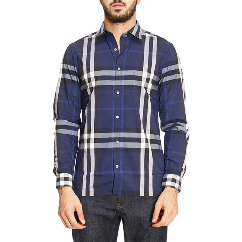 burberry mens yellow blue shirt|Burberry men's shirts clearance.